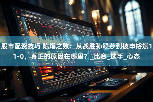 股市配资技巧 陈熠之败：从战胜孙颖莎到被申裕斌11-0，真正的原因在哪里？_比赛_选手_心态